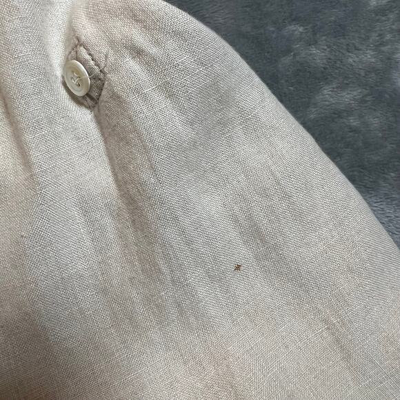 Charter Club Women's Linen Button Up Shirt Size 22W **TINY FLAW** Lightweight - Picture 9 of 10